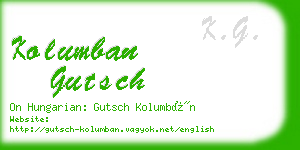 kolumban gutsch business card